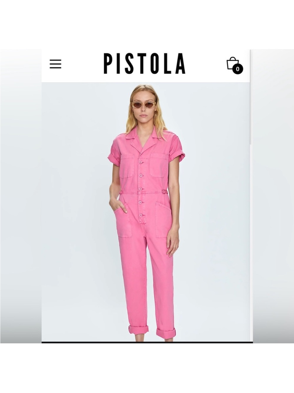 PISTOLA GROVER JUMPSUIT Flamingo Pink XL